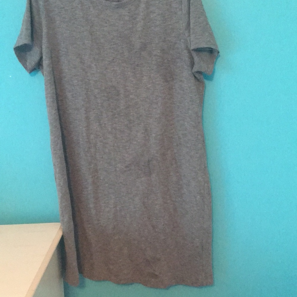 Gray T-Shirt Dress